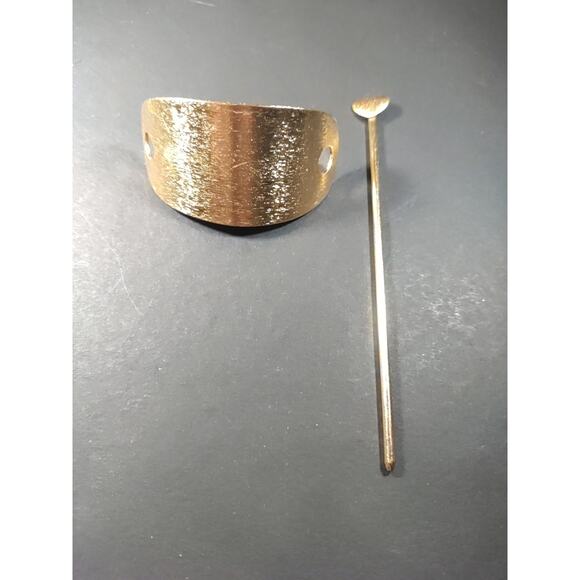 Pony Tail Holder Gold Tone Heart - Picture 4 of 6